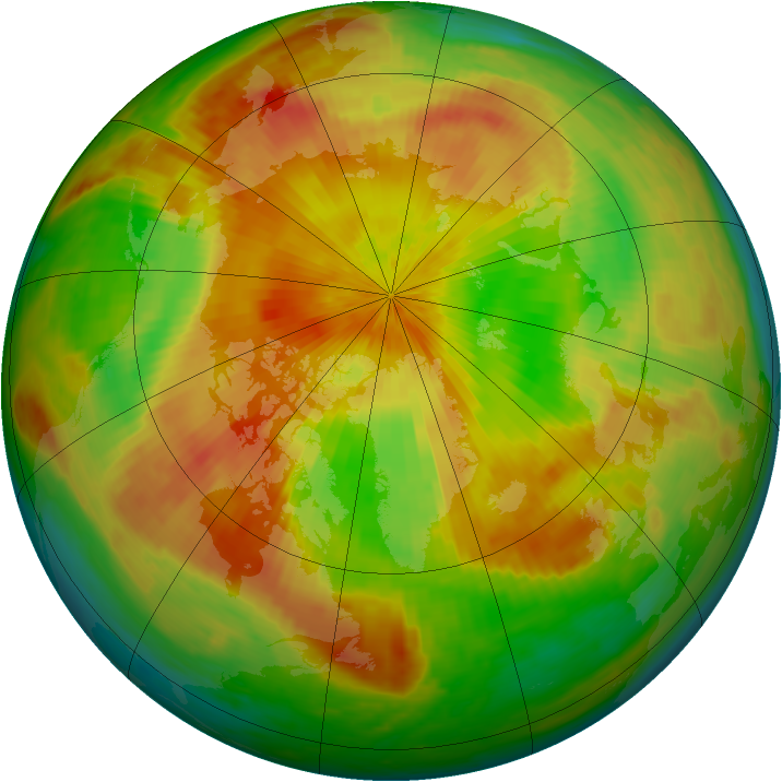 Arctic ozone map for 28 April 2002